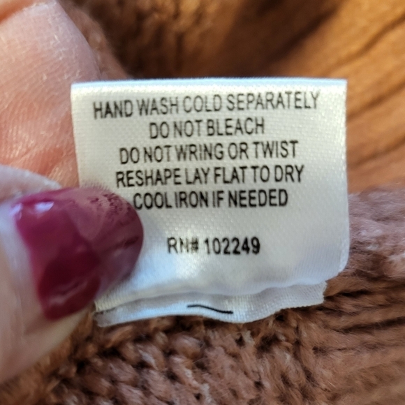 SKIES ARE BLUE Med oversized turtle neck long sweater style 43989 - Picture 4 of 12